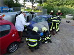 Oefening Brand Wegvervoer Auto Vaart Buitenpost
